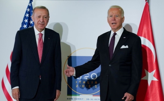 Erdoğan meets Biden at G20 summit meeting in Rome